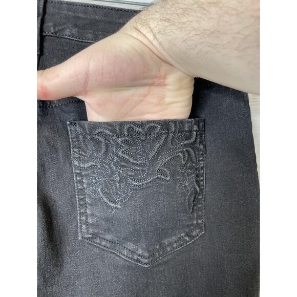 Gloria Vanderbilt Amanda Slim Jeans Womens 6 Black Average Slim Fit Stretch - Picture 8 of 14